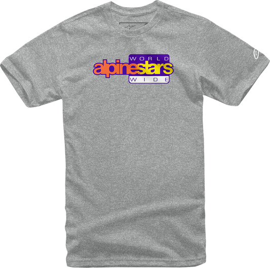 ALPINESTARS World Wide Again T-Shirt - Gray - Medium 1232-722361026M