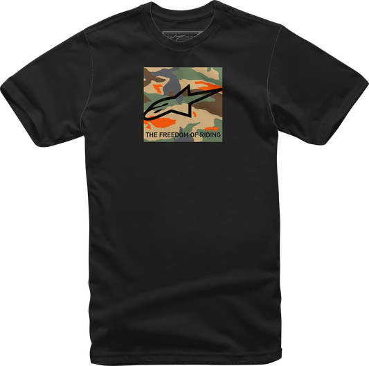 ALPINESTARS Free Camo T-Shirt - Black - Large 1232-72220-10-L