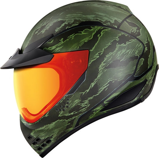 ICON Domain Helmet - Tiger's Blood - Green - Large 0101-14926