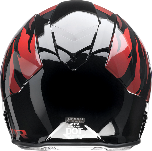 Z1R Warrant Helmet - Panthera - Black/Red - Large 010115208