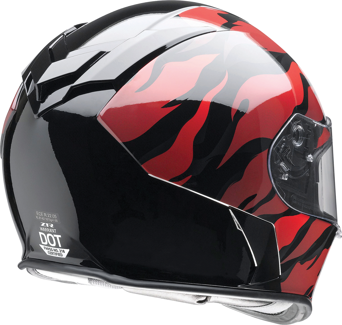 Z1R Warrant Helmet - Panthera - Black/Red - Large 010115208