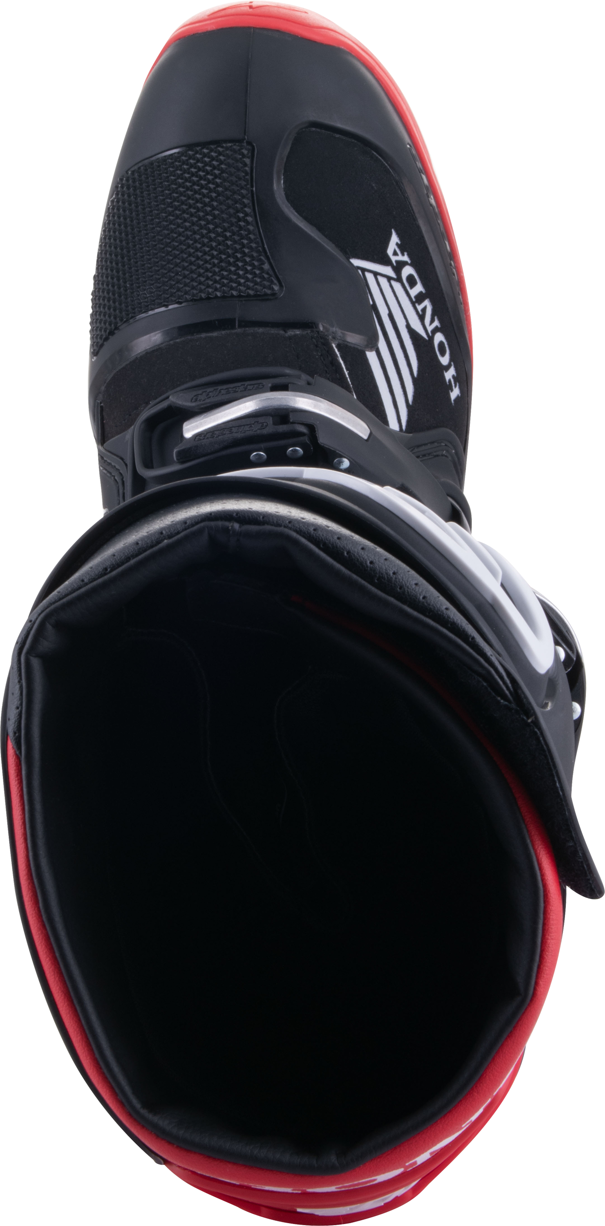 Honda Tech 7 Enduro Drystar Black/Bright Red Sz 16