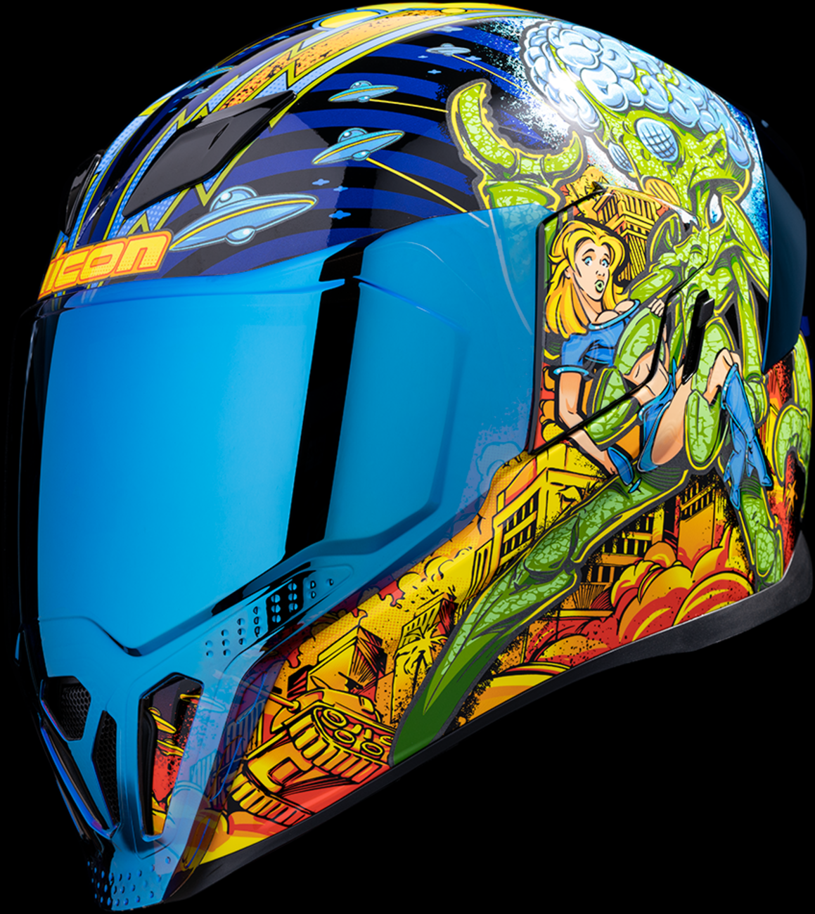 ICON Airflite Helmet - Bugoid Blitz - Blue - 2XL 0101-15551