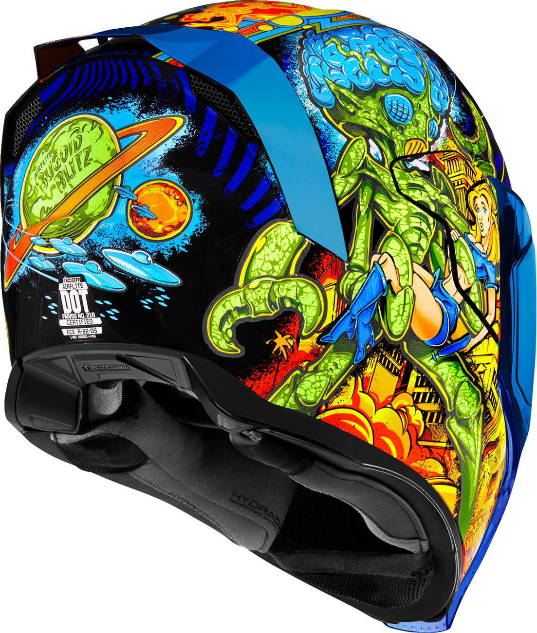 ICON Airflite Helmet - Bugoid Blitz - Blue - Large 0101-15549