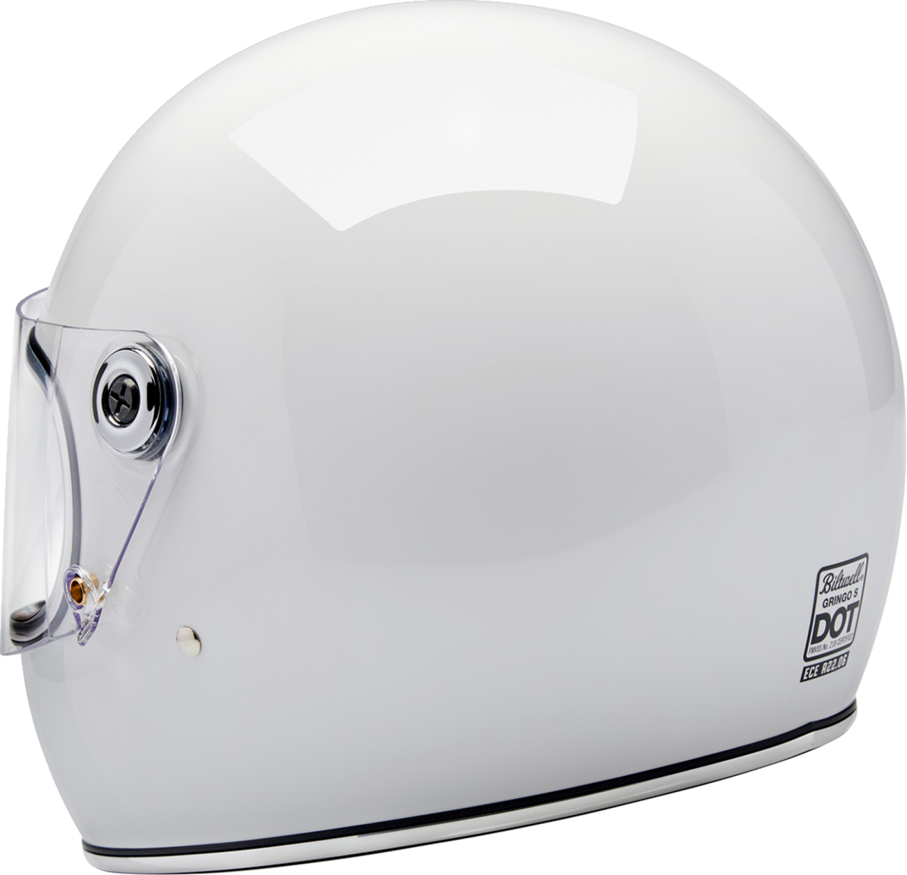 BILTWELL Gringo S Helmet - Gloss White - Medium 1003-104-503