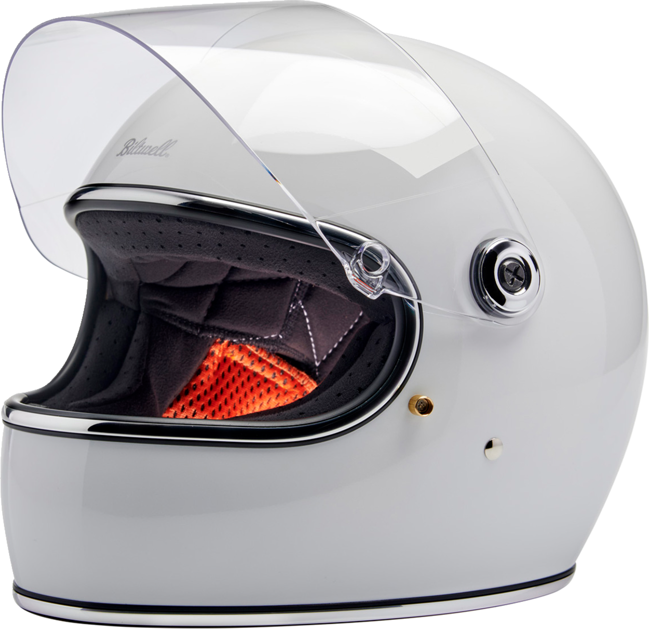 BILTWELL Gringo S Helmet - Gloss White - Medium 1003-104-503