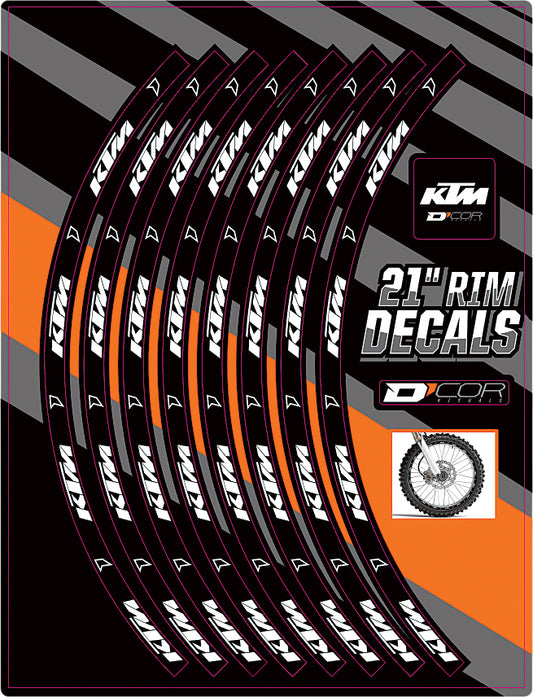 Rim Decals 21" Ktm Logo Front