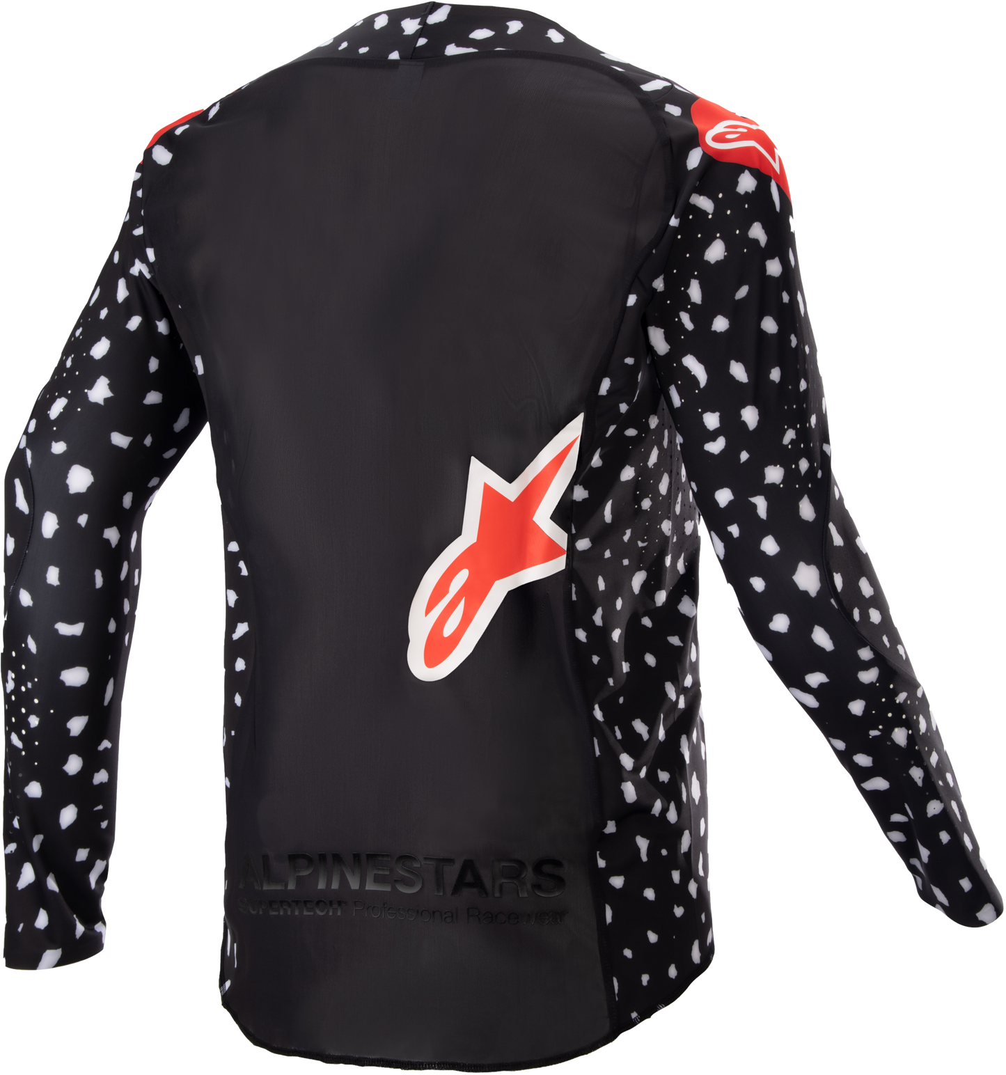 Youth Racer North Jersey Black/Neon Red Ys