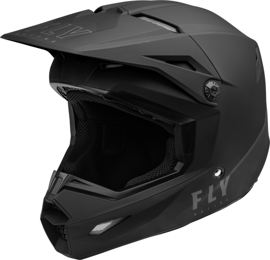 Youth Kinetic Solid Helmet Matte Black Ys