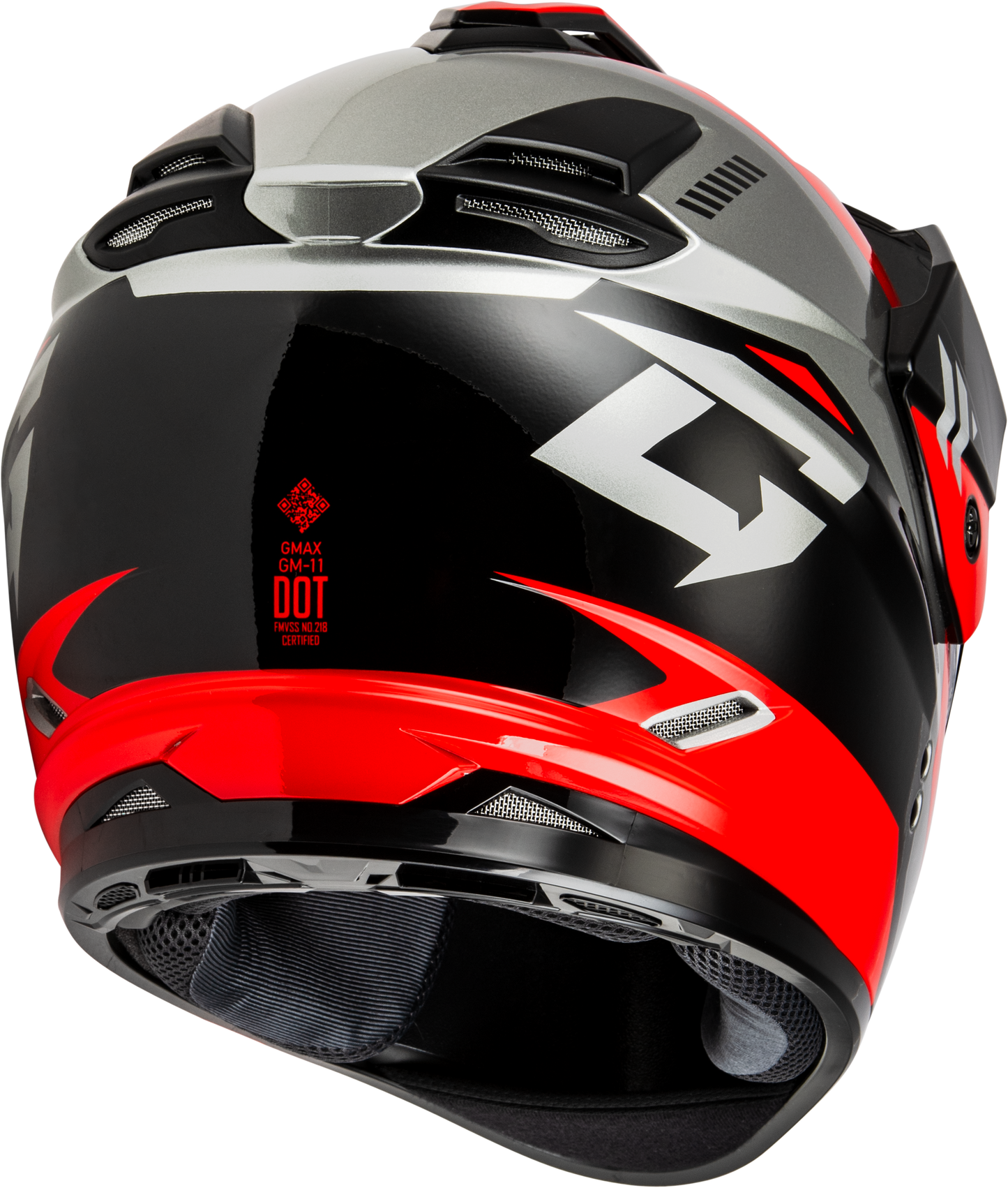 Gm 11s Ronin Snow Helmet W/ Electric Shield Black/Red Md