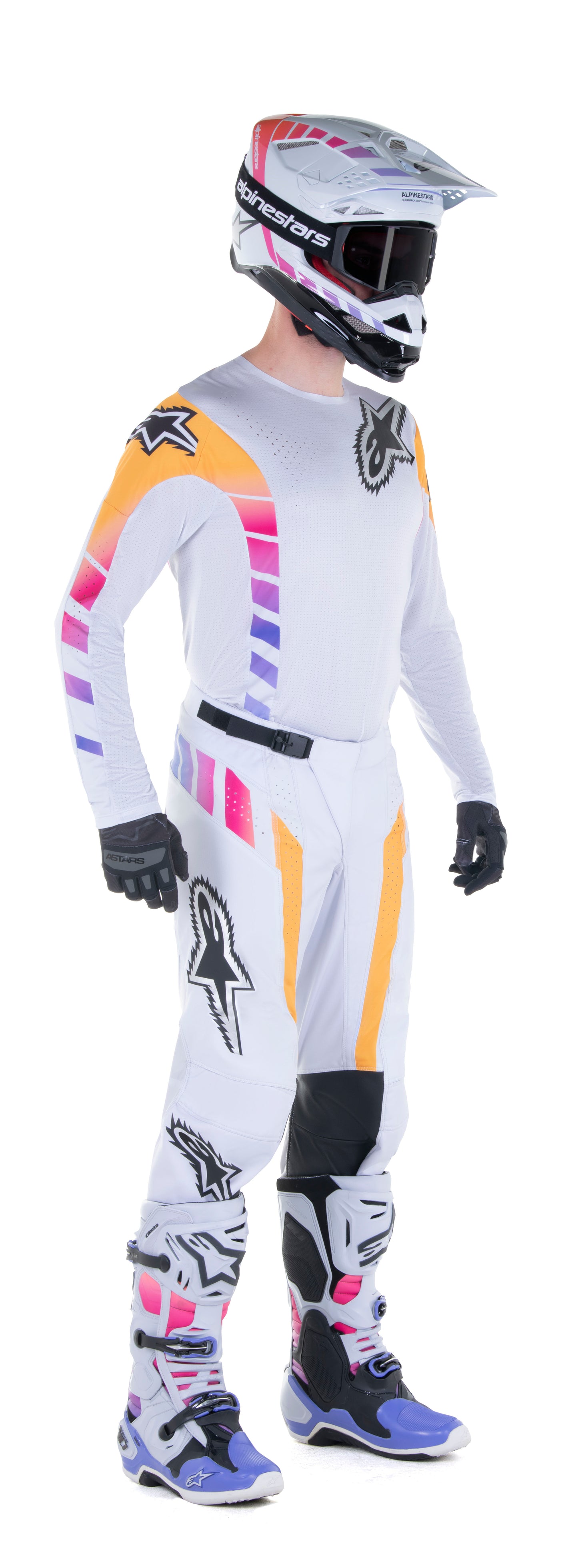 Techstar Le Daytona 23 Jersey Grey/Orange Fluo/Rhodamine 2x