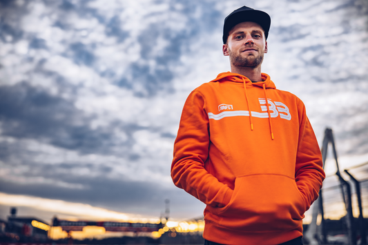 BB33 Pullover Kangaroo Pocket Hoodie - Orange - Large