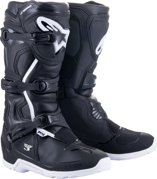 Tech 3 Enduro Wtrprf Boots Black/White Sz 5