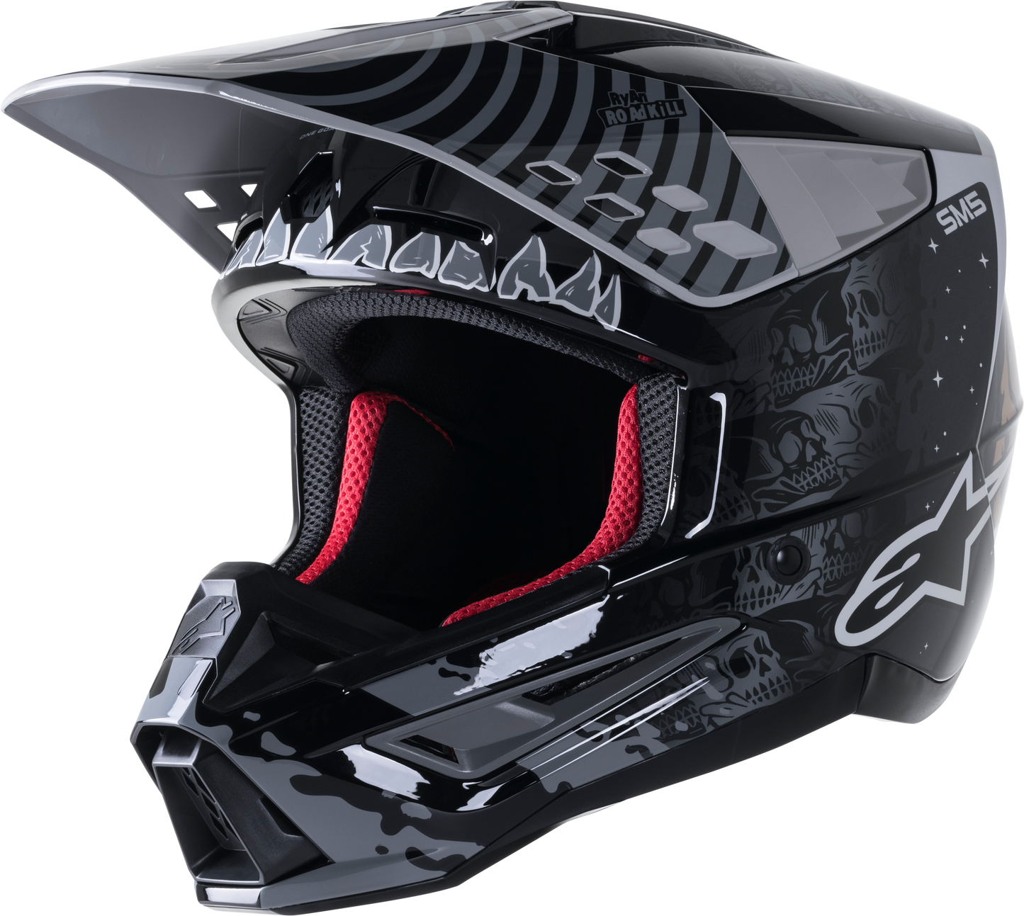 S M5 Solar Flare Helmet Black/Grey/Gold Sm