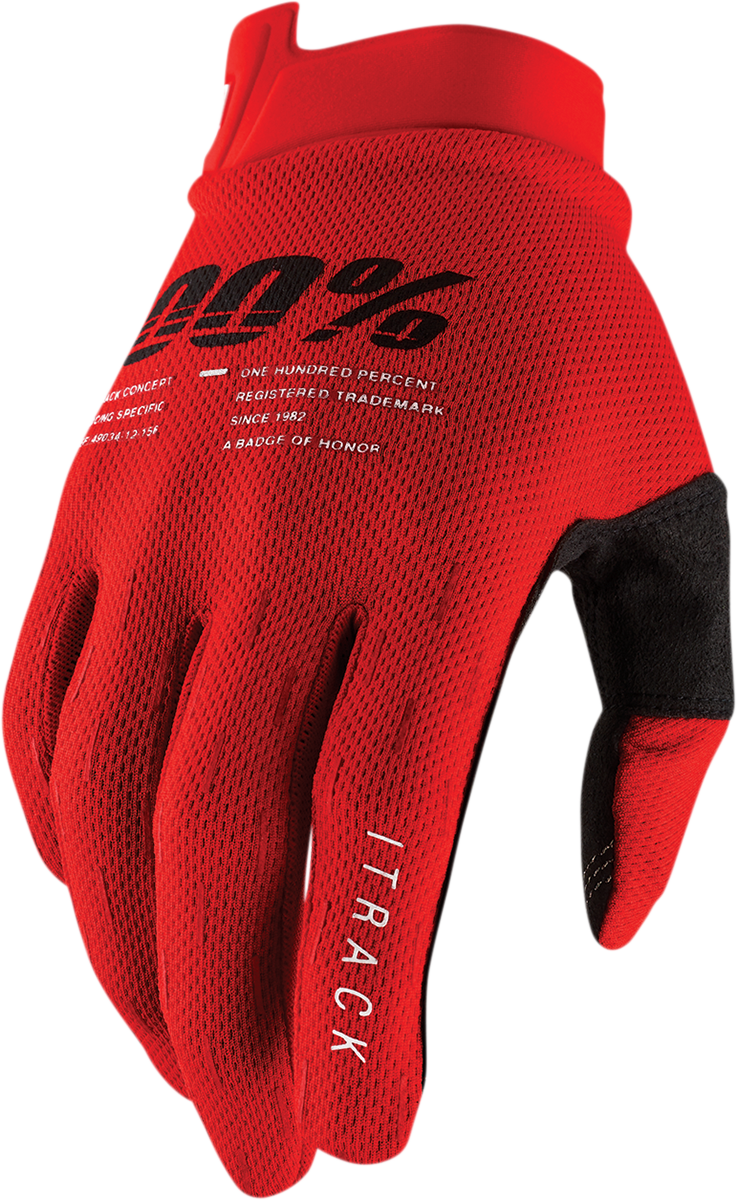 iTrack Gloves - Red - Small