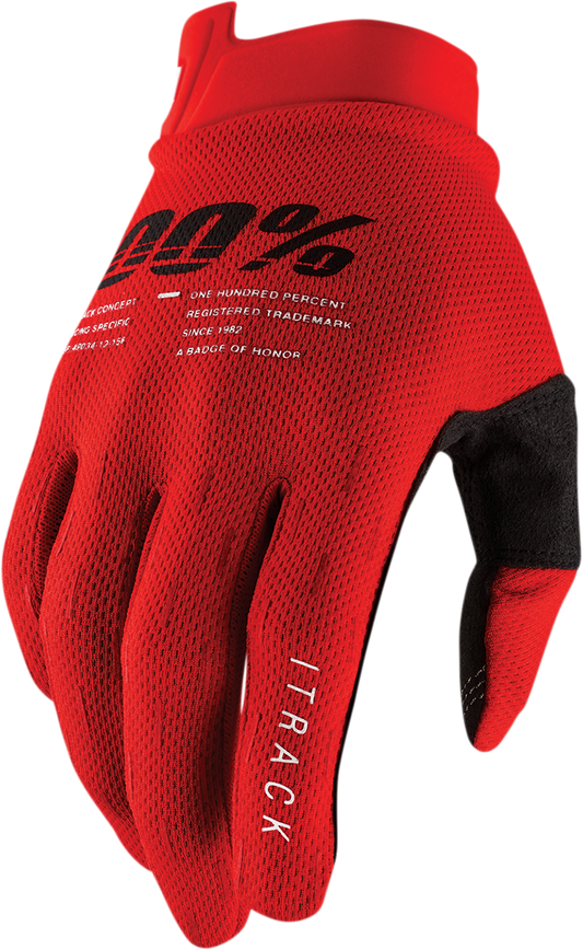 iTrack Gloves - Red - Small