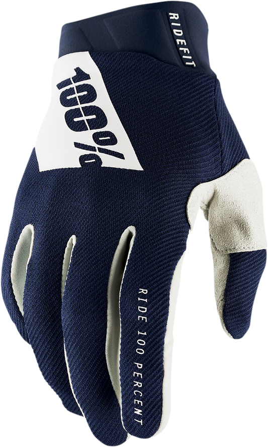Ridefit Gloves - Navy/White - Small