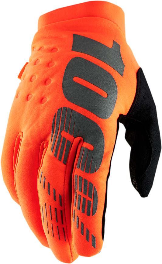 Brisker Gloves - Fluo Orange/Black - Small