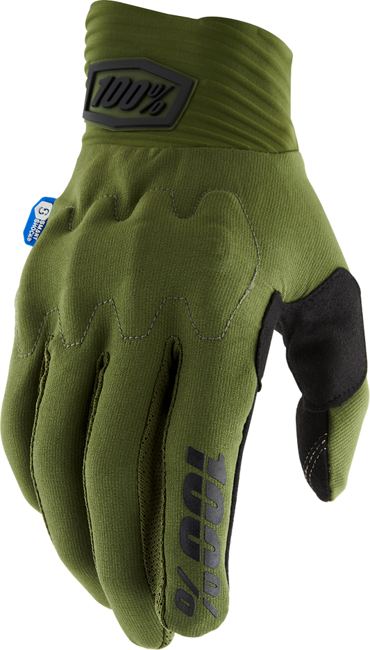 Cognito Smart Shock Gloves - Army Green/Black - Medium