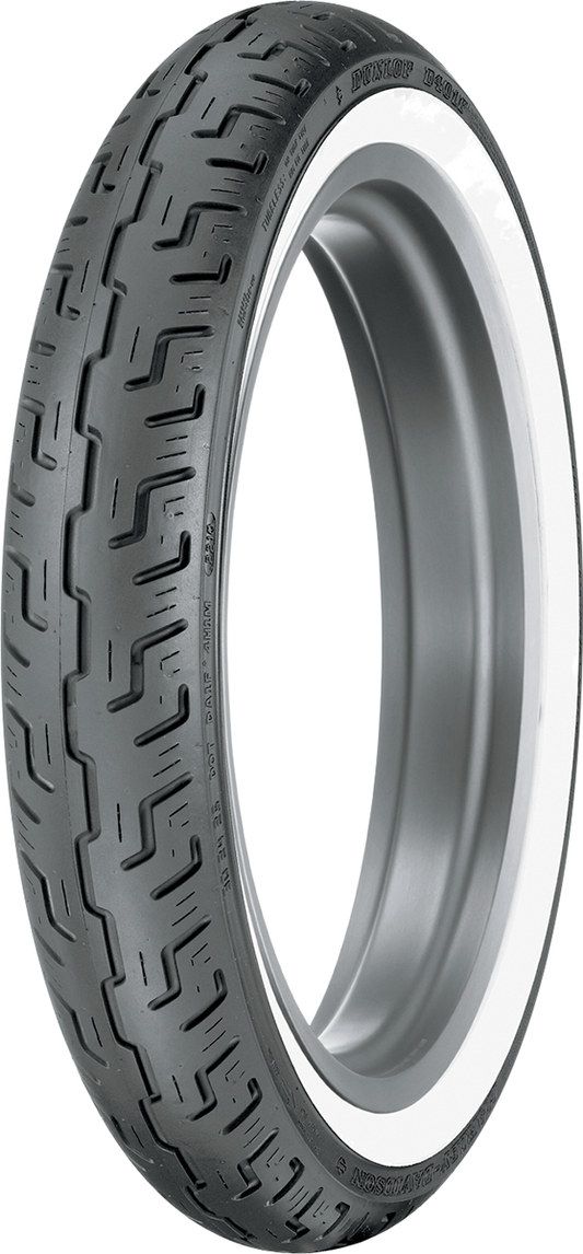 DUNLOP Tire - Harley-Davidson? D401* - Front - 100/90-19 - Wide Whitewall - 57H 45064215