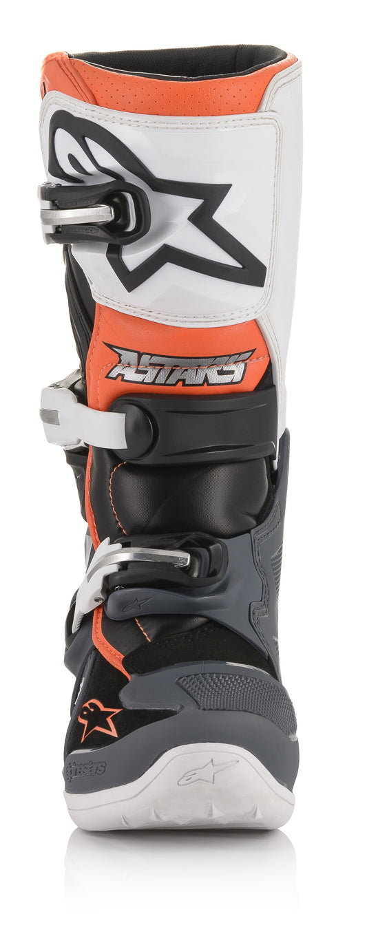 Tech 7s Boots Blk/Gry/Wht/Fluo Org Sz 05