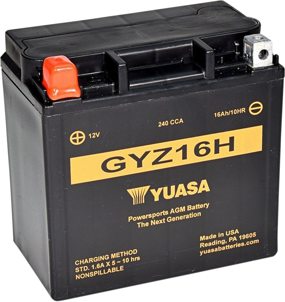 YUASA AGM Battery - GYZ16H YUAM716GH