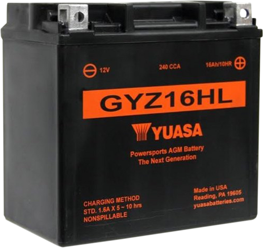 YUASA AGM Battery - GYZ16HL YUAM716GHL