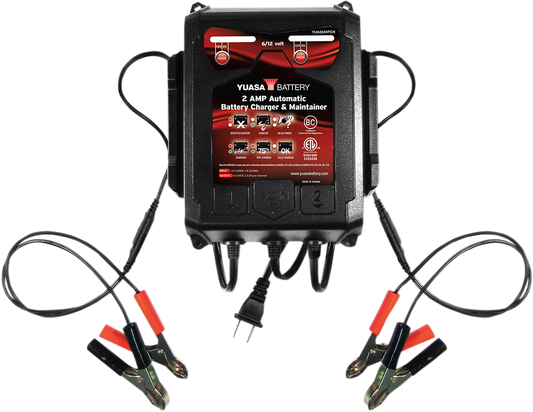 YUASA Battery Charger - 2 A - 6/12 V YUA2AMPCH