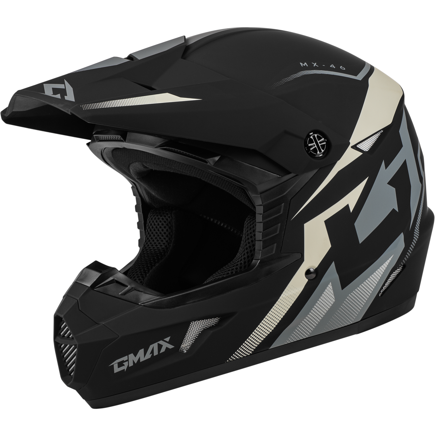 Mx 46 Compound Helmet Matte Black/Grey/White Sm