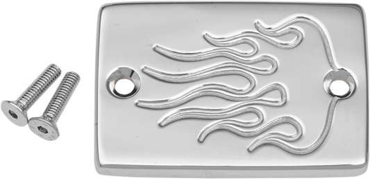 BARON Master Cylinder Cover - Smooth - Kawasaki - Chrome BA-7676-03