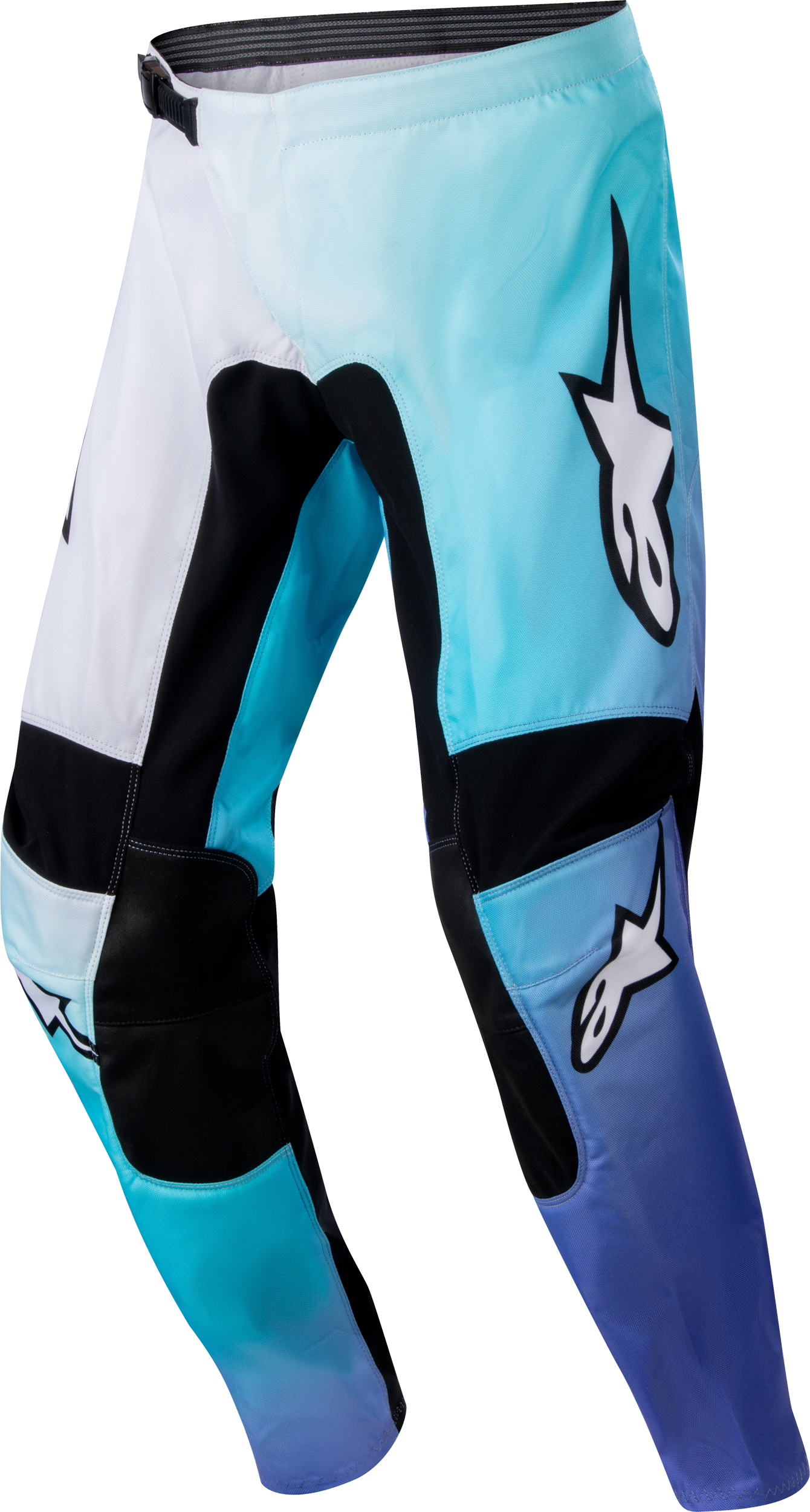 Stella Fluid Pant White/Turquoise Sz 28