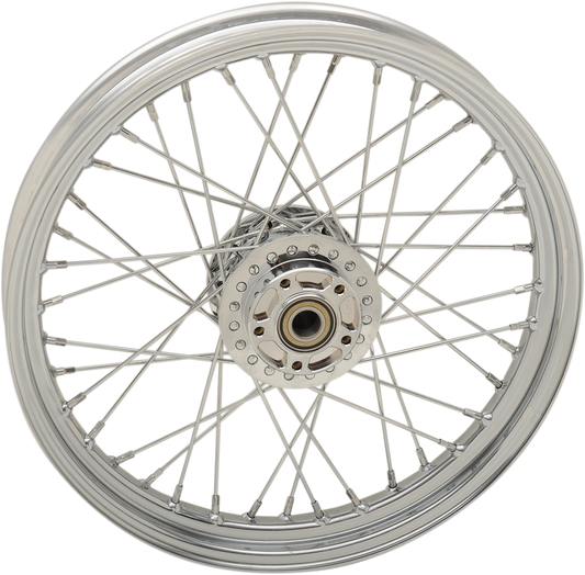 DRAG SPECIALTIES Front Wheel - Single Disc/No ABS - Chrome - 19"x2.50" - '08-'17 FXD 64388