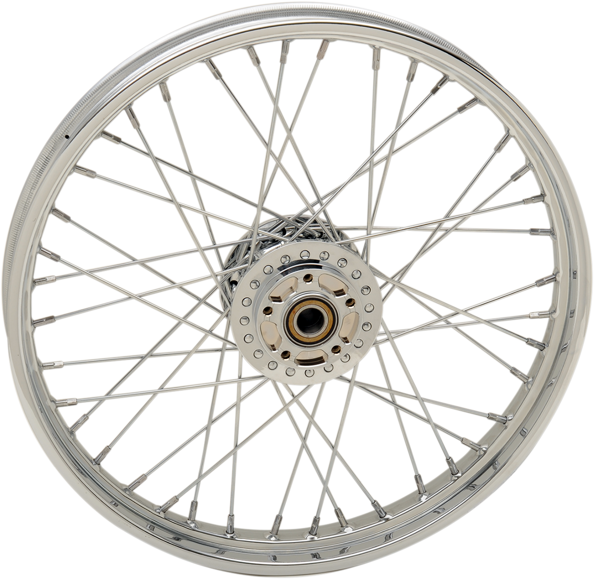 DRAG SPECIALTIES Front Wheel - Single Disc/No ABS - Chrome - 21"x2.15" - '08+ XL 64424