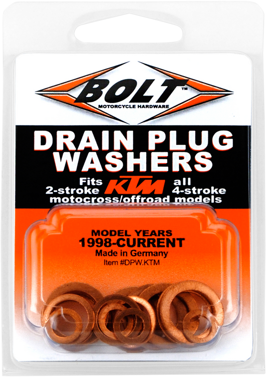 BOLT Drain Plug Washer Kit DPW.KTM