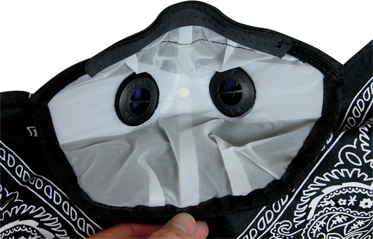 ATV-TEK Bandana  Dust Mask - Black BDMBLK