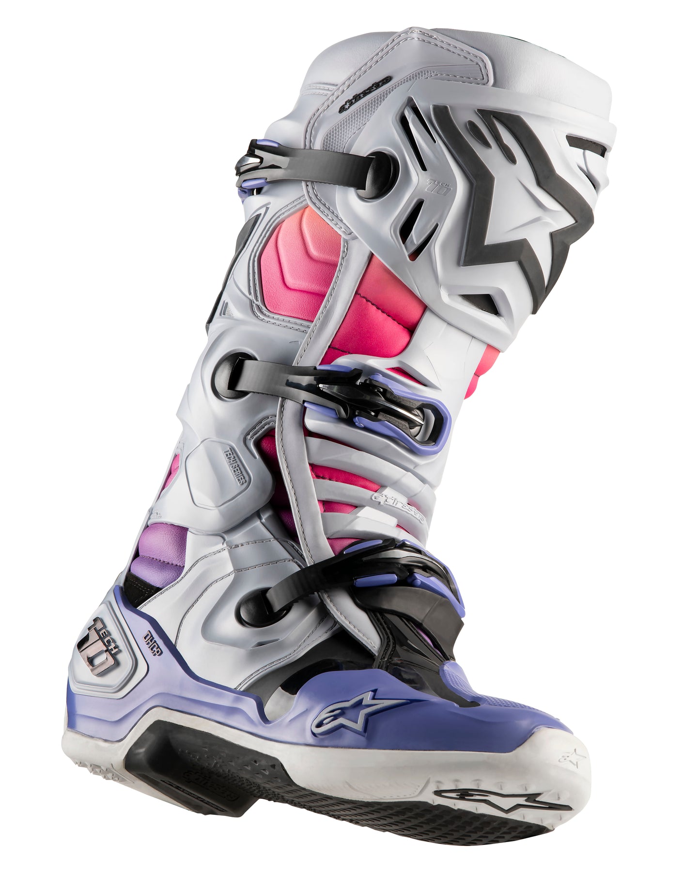 Tech 10 Le Daytona 23 Boots Grey/Orange Fluo/Rhodamine 12