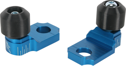 DRIVEN RACING Axle Block Sliders - Kawasaki ZX-10R - Blue DRAX-105-BL