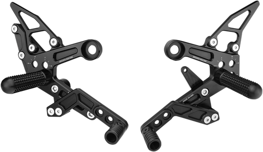 DRIVEN RACING TT Rearset - Honda DRP-702-BK