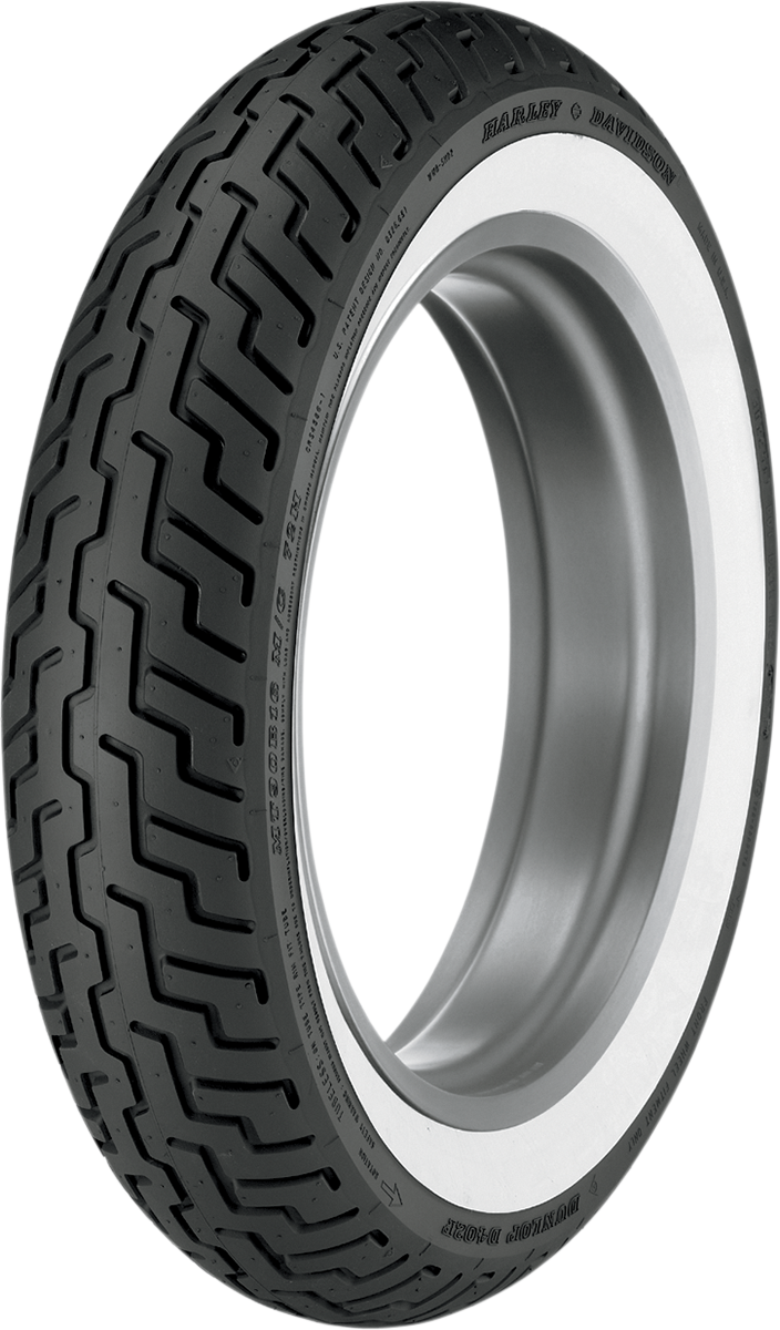 DUNLOP Tire - Harley-Davidson? D402* - Front - MT90-16 - Wide Whitewall - 72H 45006380