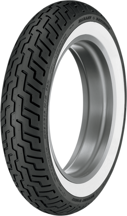 DUNLOP Tire - Harley-Davidson? D402* - Front - MT90-16 - Wide Whitewall - 72H 45006380