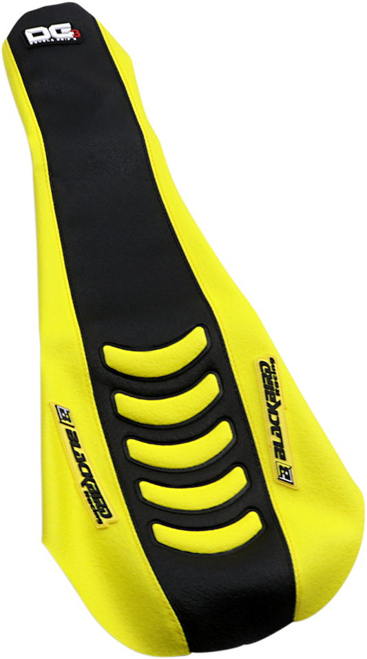 BLACKBIRD RACING Double Grip 3 Seat Cover - Black/Yellow - Suzuki 1325HUS