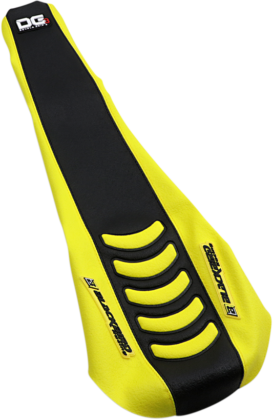 BLACKBIRD RACING Double Grip 3 Seat Cover - Black/Yellow - Suzuki 1328HUS