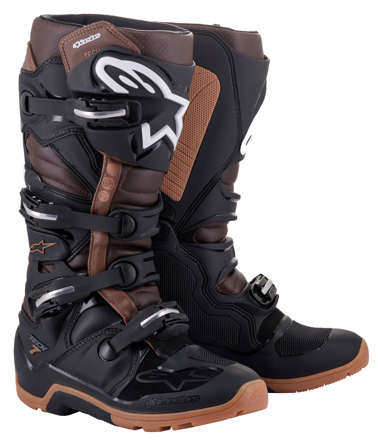 Tech 7 Enduro Boots Black/Dark Brown Sz 12