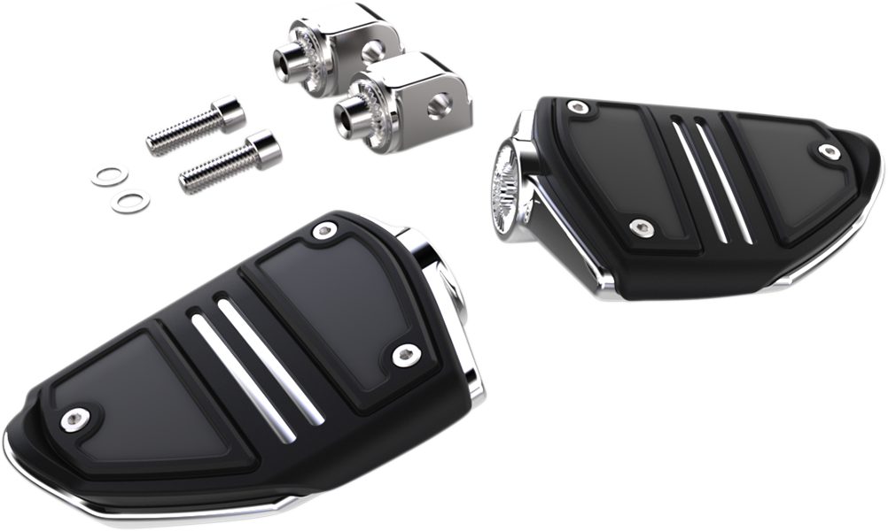 CIRO Twin Rail Footpeg - With Mount - Chrome - Softail 61406