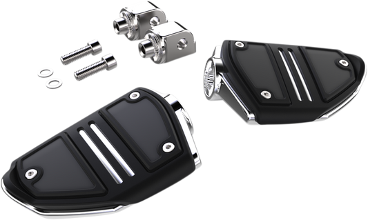 CIRO Twin Rail Footpeg - With Mount - Chrome - Softail 61406