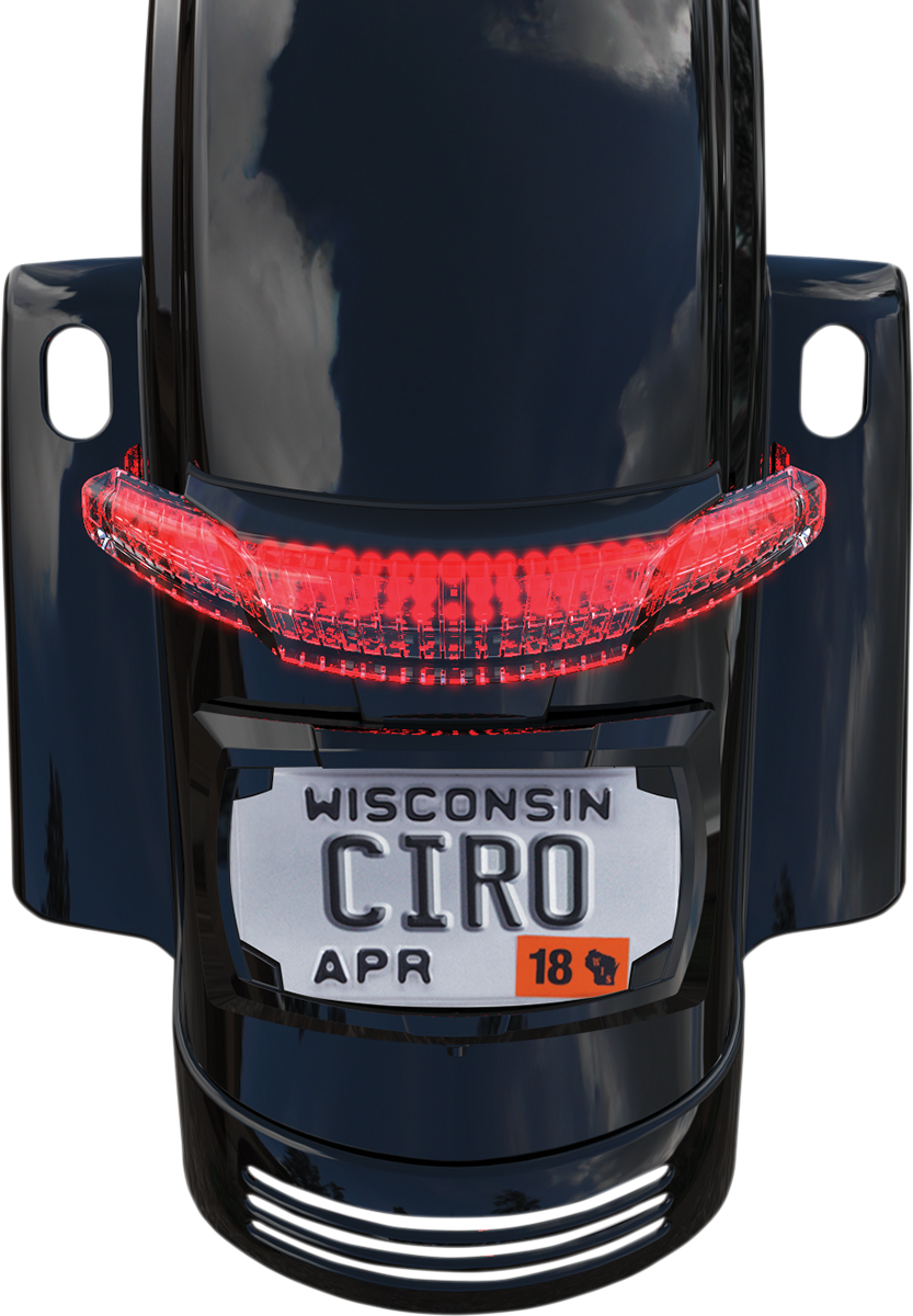 CIRO Taillight/License Plate Holder - Black 40052