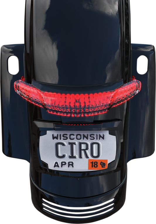 CIRO Taillight/License Plate Holder - Black 40052