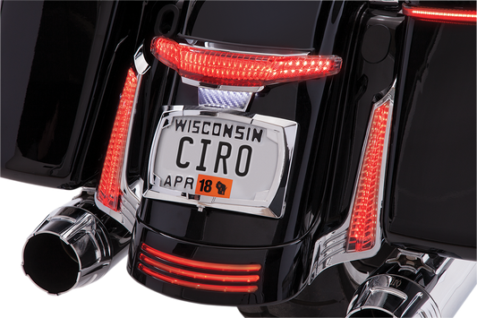 CIRO Taillight/License Plate Holder - Chrome 40053