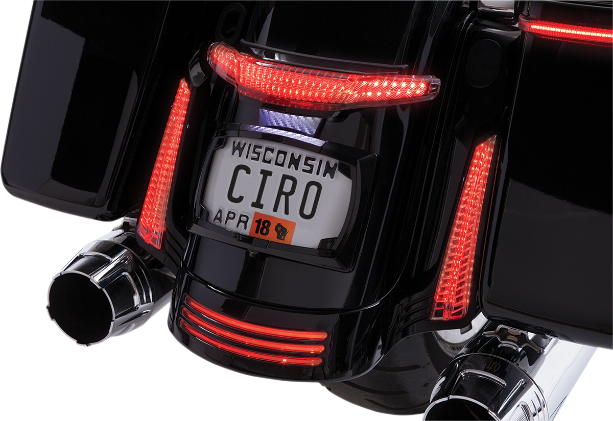 CIRO Taillight/License Plate Holder - Black 40054