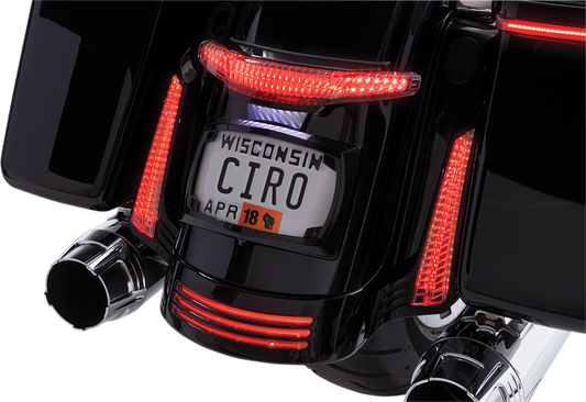 CIRO Taillight/License Plate Holder - Black 40054